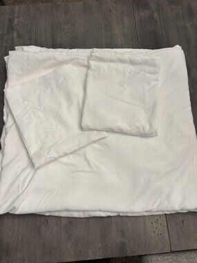 Bedsure King Size Duvet cover set-White-New